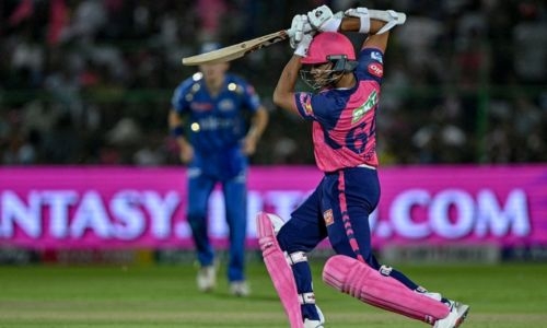 Jaiswal ton powers toppers Rajasthan to big IPL win
