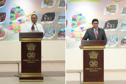 Andhra Pradesh and Telangana Tourism and ODOP walls inaugurated at Indian Embassy Andhra Pradesh and Telangana Tourism and ODOP walls inaugurated at Indian Embassy
