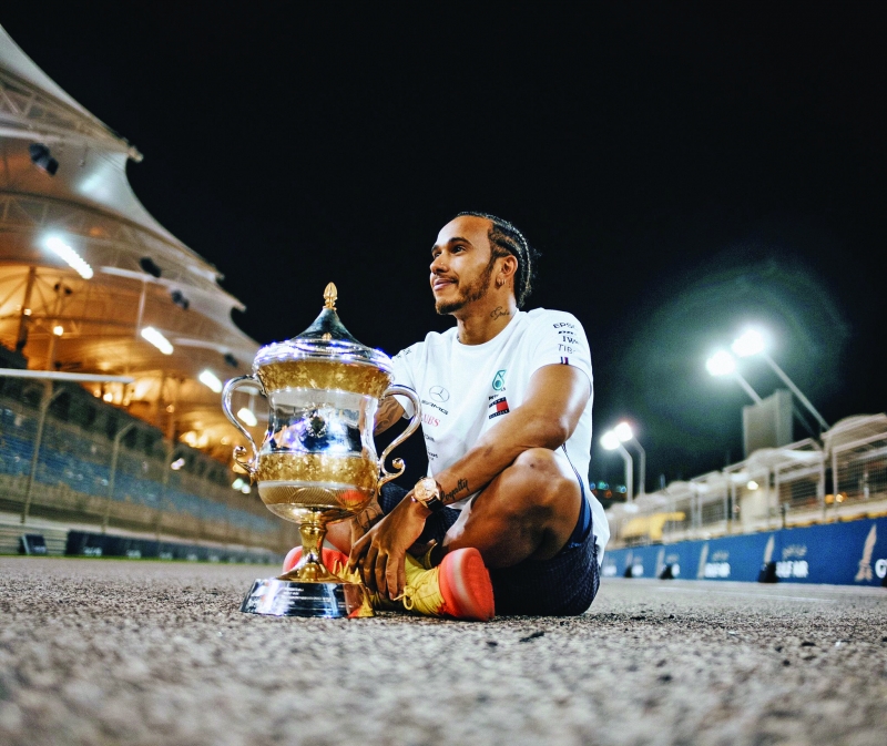 Luck shines on Hamilton