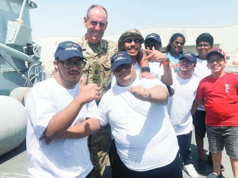 Fun day for diff-abled students aboard HMS Ledbury