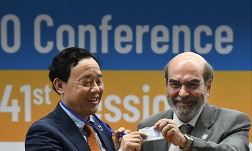 Qu Dongyu becomes first Chinese to head UN food agency Qu Dongyu becomes first Chinese to head UN food agency