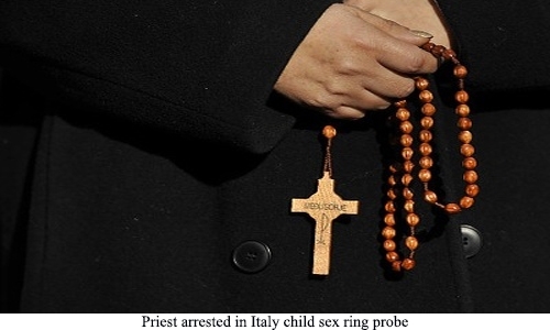 Priest arrested in Italy child sex ring probe Priest arrested in Italy child sex ring probe