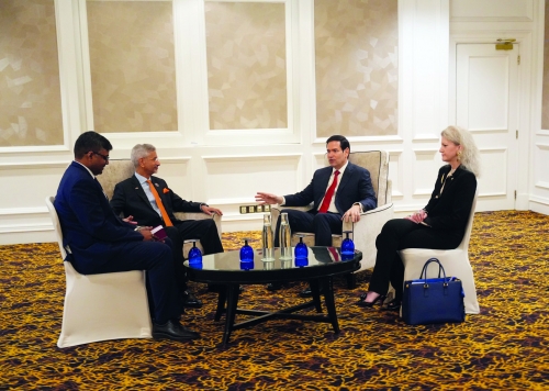 Top US, India officials discuss ties as trade rift drags on 