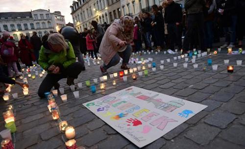 Family of Paris attacker at Brussels solidarity vigil Family of Paris attacker at Brussels solidarity vigil