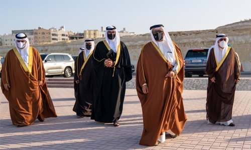 HRH the Crown Prince attends funeral of late HRH Prince Khalifa 