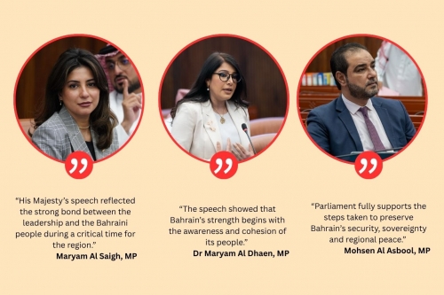 MPs Back King’s Cabinet Address on Unity and Security