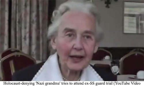 Holocaust-denying 'Nazi grandma' tries to attend ex-SS guard trial