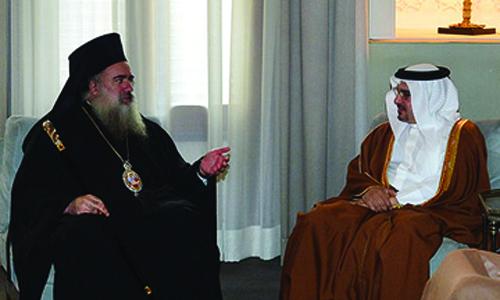 HRH Crown Prince meets Archbishop Atallah Hanna HRH Crown Prince meets Archbishop Atallah Hanna