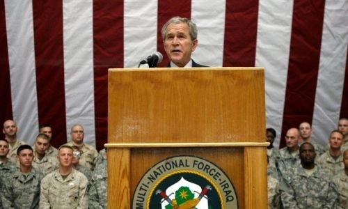 Former US president Bush accidentally calls Iraq invasion 'brutal', 'unjustified'