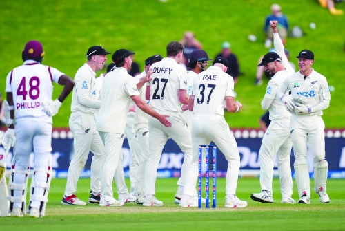 Hay fifty on debut helps put New Zealand on top in West Indies Test Hay fifty on debut helps put New Zealand on top in West Indies Test