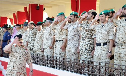  HM King Bahrain visits Royal Guard