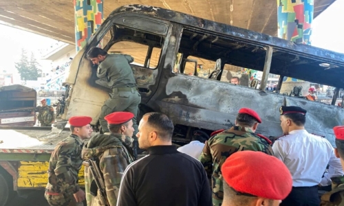Syrian militants attack military bus, 13 killed Syrian militants attack military bus, 13 killed