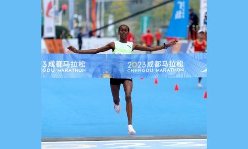 Bahrain’s Dalila triumphs in Chengdu Marathon Bahrain’s Dalila triumphs in Chengdu Marathon