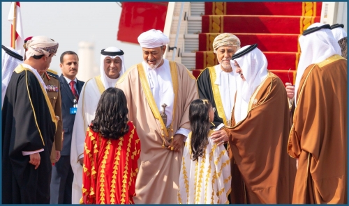 Oman’s Sultan Haitham Arrives in Bahrain Oman’s Sultan Haitham Arrives in Bahrain