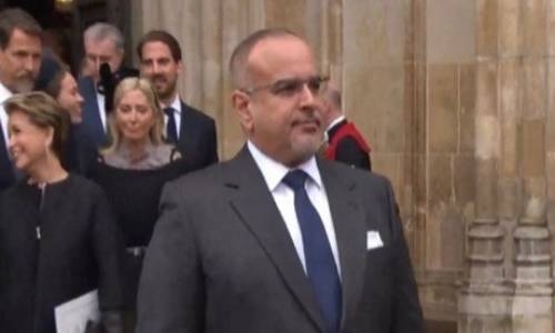 Bahrain Crown Prince and Prime Minister attends Prince Philip's memorial service at Westminster Abbey