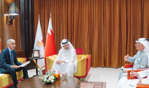 HH Shaikh Khalid Reviews Progress on Key Sports Projects with Minister of Works