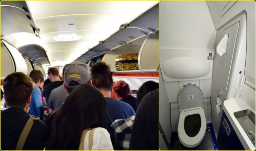 THE TOILET WAR AT 30,000 FEET…