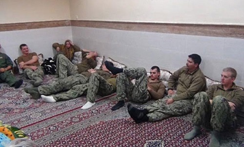 Released American sailors reunite with families in the US