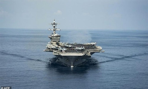 US warship in west Pacific for Japan navy drills