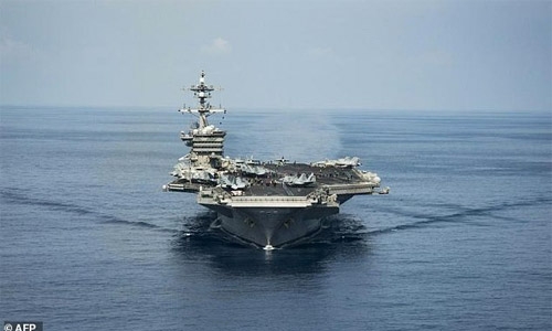 US warship in west Pacific for Japan navy drills US warship in west Pacific for Japan navy drills