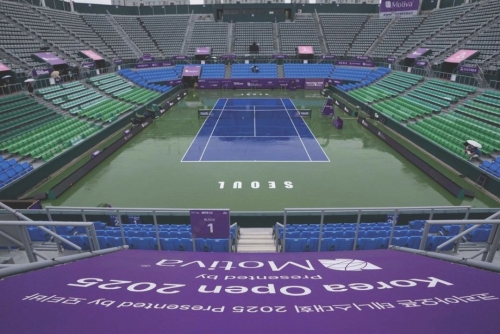 Swiatek made to wait as Seoul quarter-finals washed out 