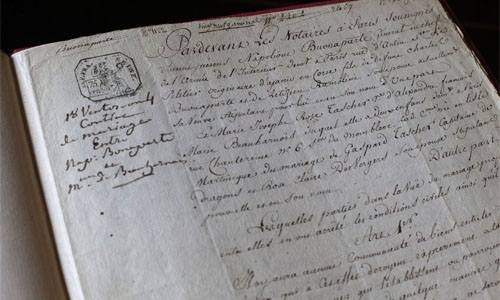 Marriage contract signed by Napoleon, Josephine up for sale Marriage contract signed by Napoleon, Josephine up for sale