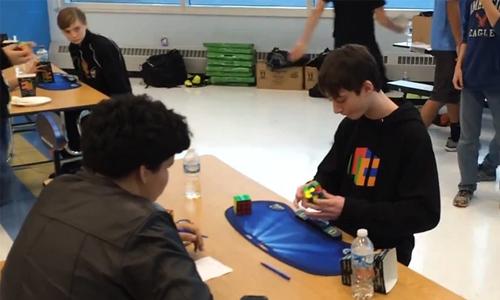Teenage boy solves Rubik's cube in less than five seconds to set new record