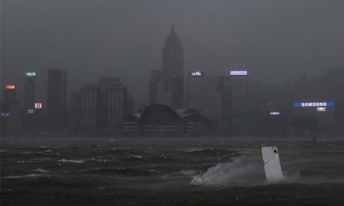 Hong Kong raises highest warning for Severe Typhoon Hato