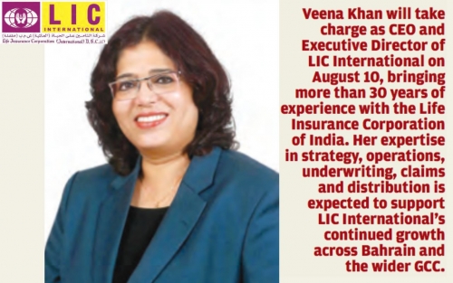 LIC International Welcomes New CEO Veena Khan to Bahrain LIC International Welcomes New CEO Veena Khan to Bahrain