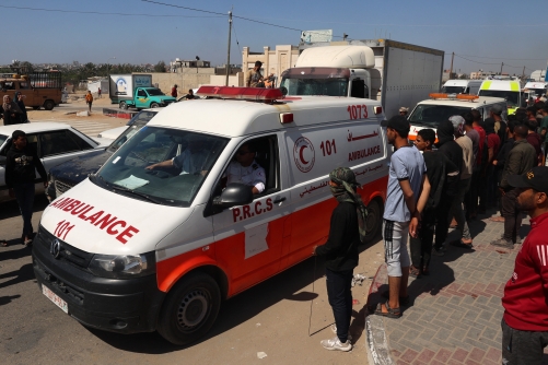 Bodies of six foreign aid workers killed in Israeli strike arrive in Egypt 