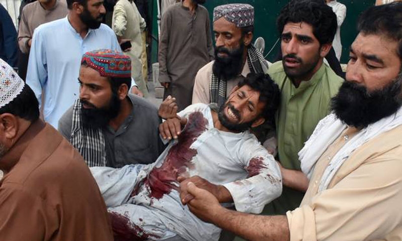 128 dead, 150 injured in suicide attack at an election rally in Pakistan