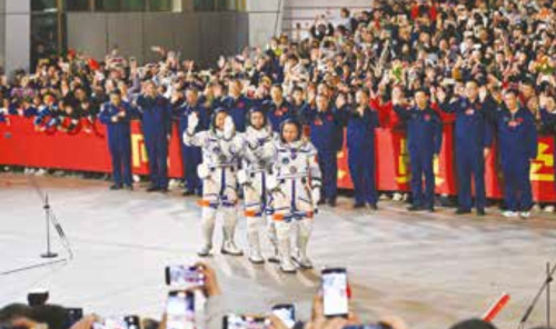 China sends youngest astronaut, mice to space station