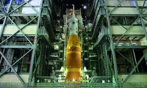 NASA returns moon rocket to pad, eyeing April 1 launch