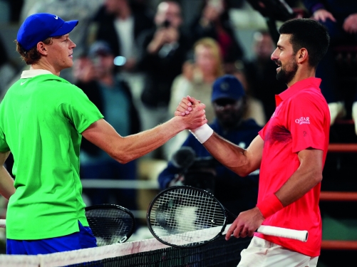 Sinner on semi-final collision course with Djokovic at Australian Open