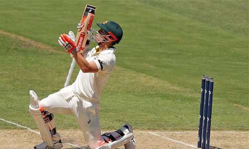 Warner ton gives Australia edge