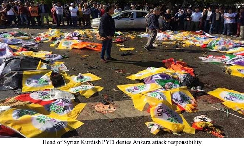 Head of Syrian Kurdish PYD denies Ankara attack responsibility