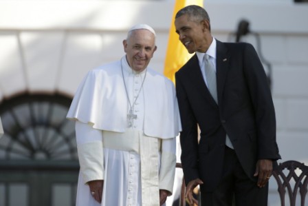 After warm White House welcome, pope heads to Congress After warm White House welcome, pope heads to Congress