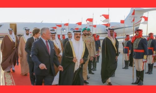  Bahrain, Jordan leaders support all efforts to resolve regional conflicts