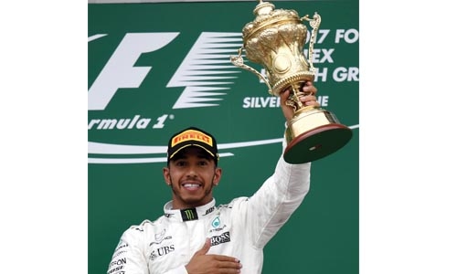 Hamilton reigns at silver stone