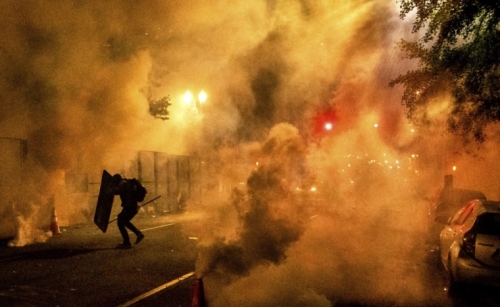 Feds use tear gas to try to disperse rowdy Portland protests