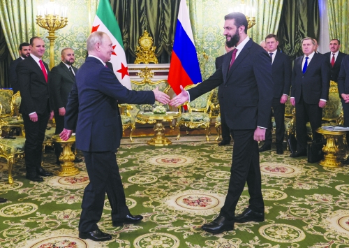 Syrian leader meets Putin, Russia eyes deal on military bases