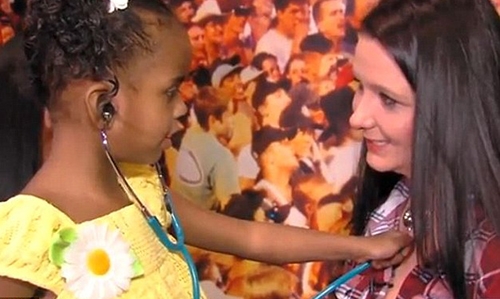 Mother hears dead baby's heartbeat inside four-year-old girl