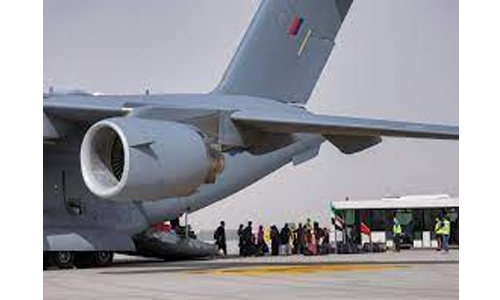 Afghan evacuees touch down in UAE on way to new life in UK