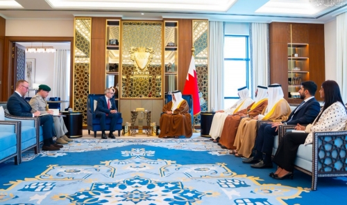 HRH Crown Prince receives the Chargé d'Affaires of the United Kingdom 