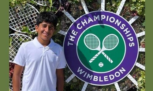 Janahi Qualifies for Wimbledon Under-14 Tennis Championships