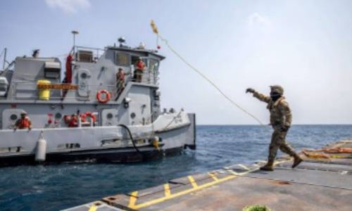 First aid enters Gaza via US-built pier