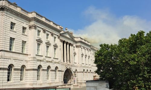 Around 125 firefighters tackle blaze at historic London art centre