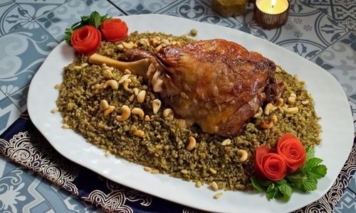 Braised Lamb Shank with Freekeh - Special Recipe by Chef Mohamed Abdou - Eats and Treats by Tania Rebello 