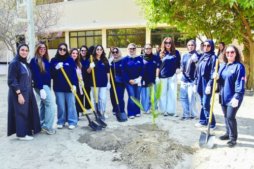 Environmental Stewardship: Alba Ladies lead tree planting activity at Bahrain Polytechnic 