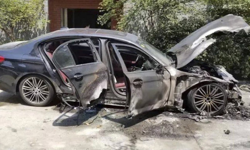 US$80,000 BMW destroyed by fire as owner lights incense sticks 